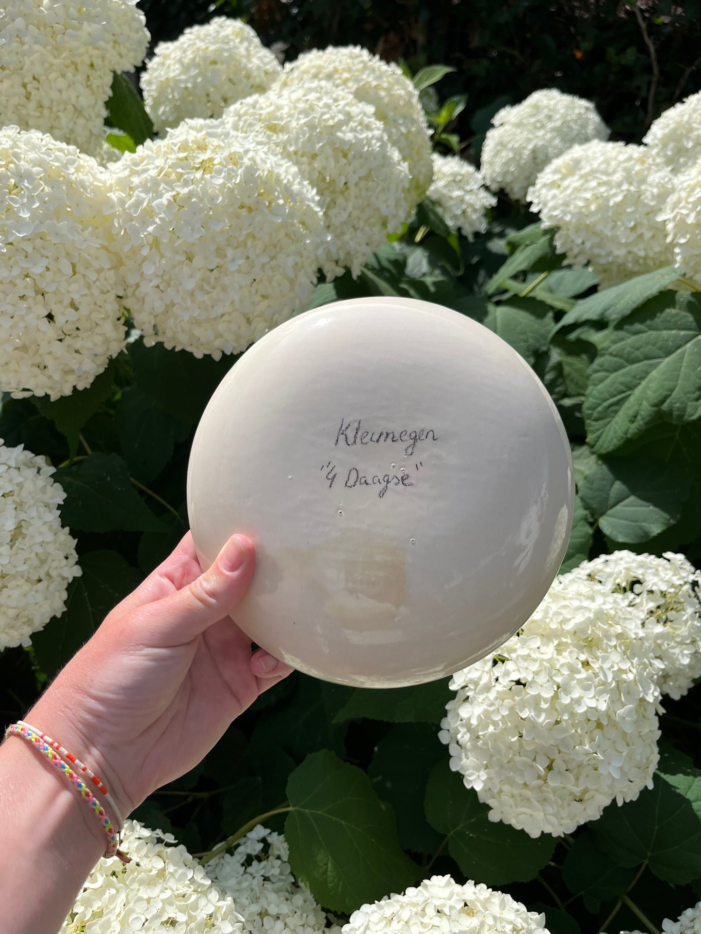 Vierdaagse bordje met gladiool 001