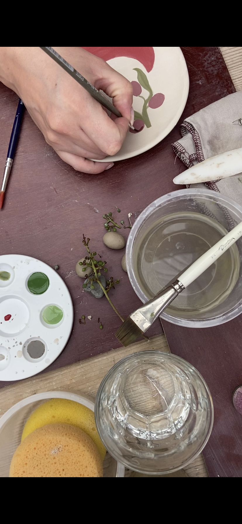 Workshop werken met verschillende technieken borden
