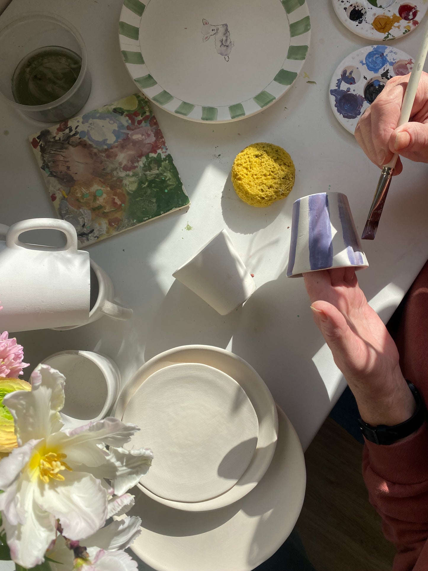 Workshop servies decoreren
