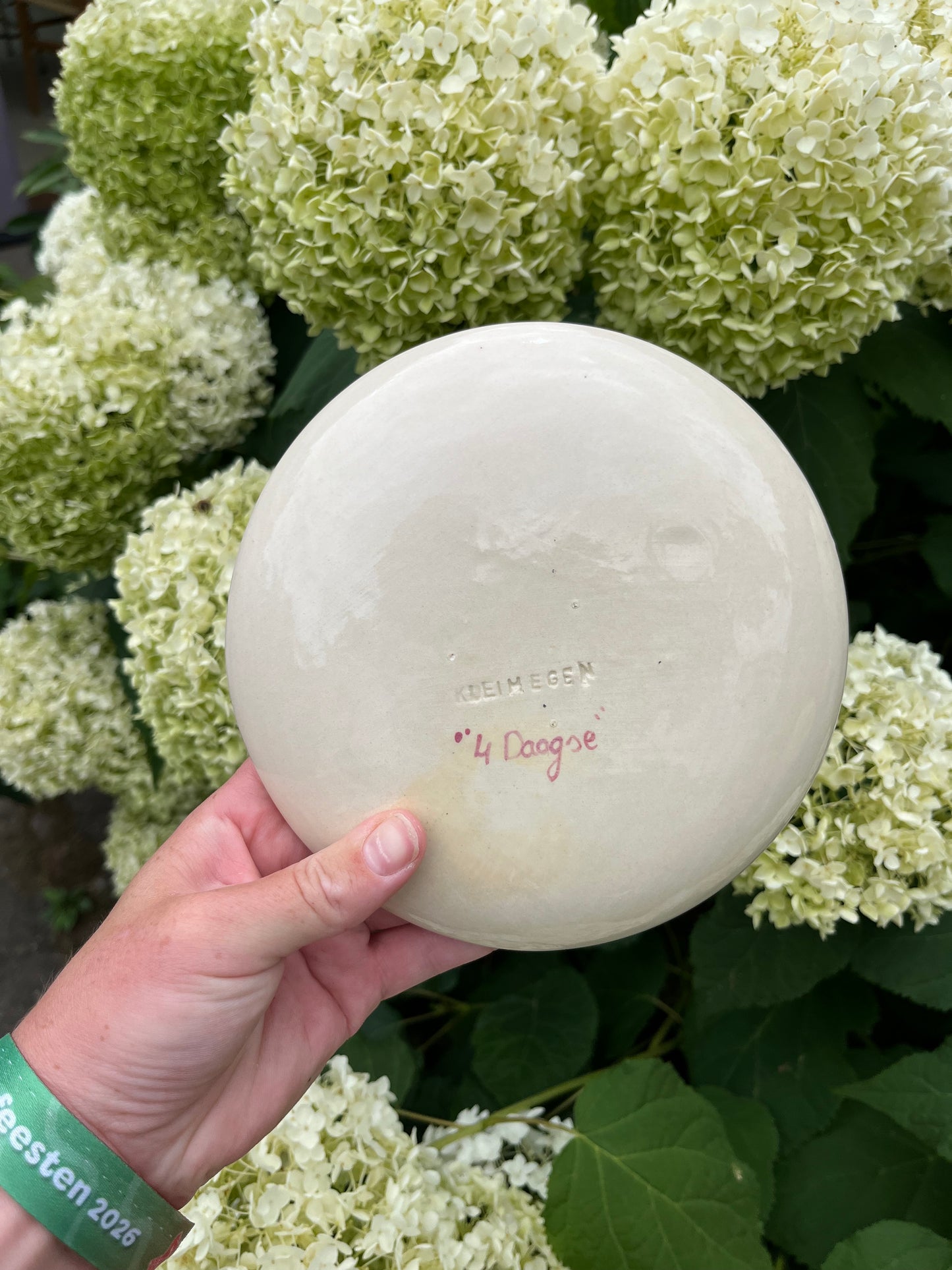 Vierdaagse bordje met gladiool 039