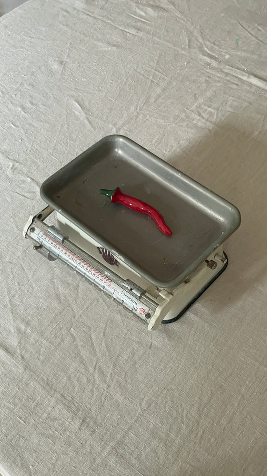Chilli pepers van keramiek