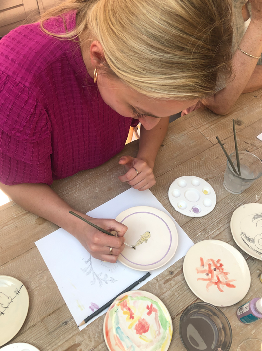 Workshop servies decoreren